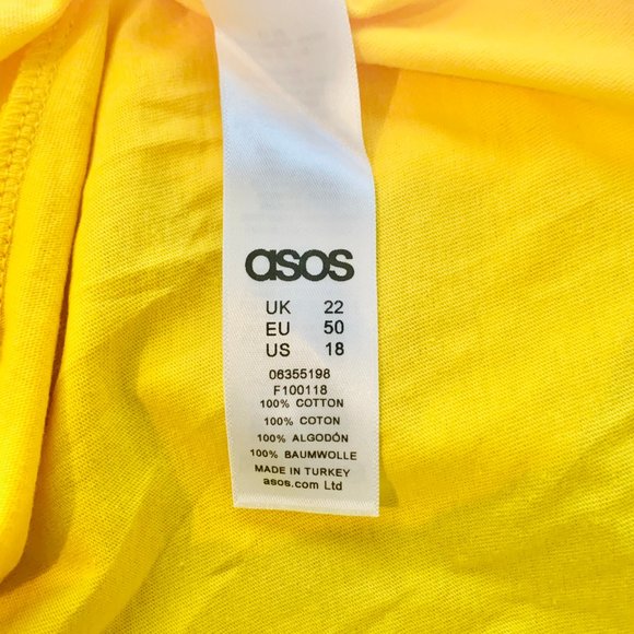 ASOS CURVE Long Sleeve Top with Ruffle Sleeves - Picture 2 of 6